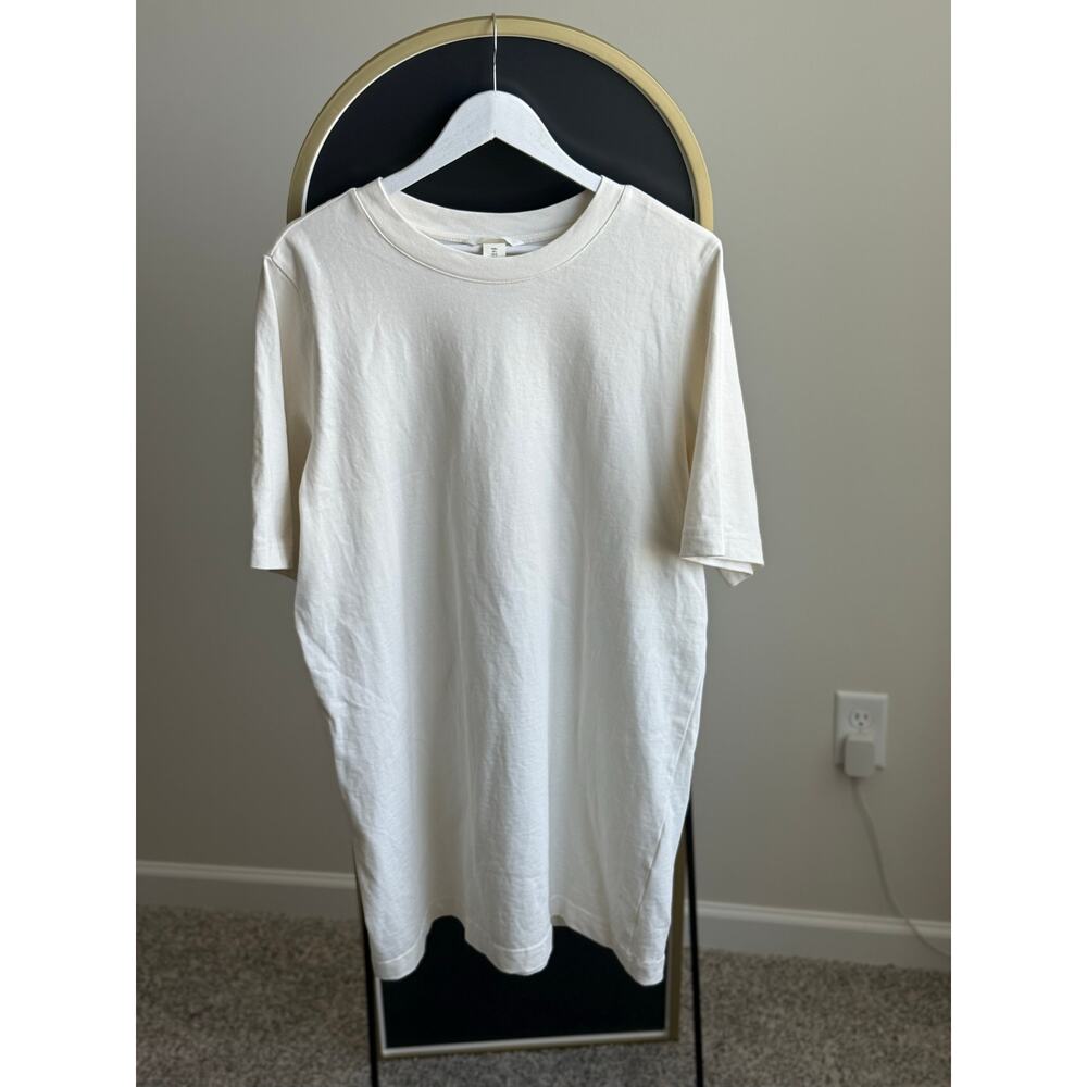 Oversized off-white T-shirt dress L